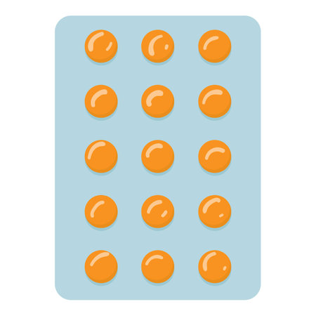 Antibiotic pack icon cartoon vector. Medicine tablet. Drug blisterのイラスト素材