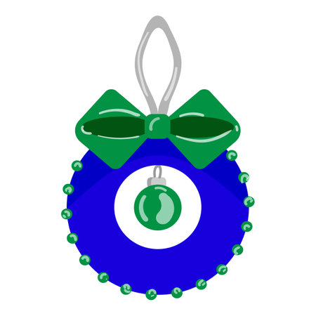 Cute Christmas tree toy icon cartoon vector. Winter decoration. Maze coneのイラスト素材