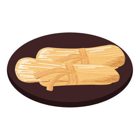 Churros icon cartoon vector. Mexican food. Spicy salsaのイラスト素材