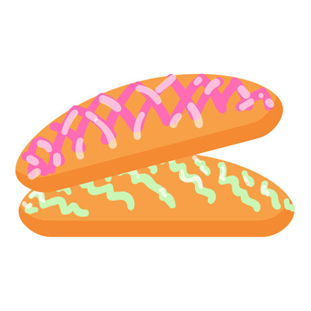 Mexican candy icon cartoon vector. Spicy food. Mexico burritoのイラスト素材