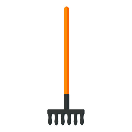 Garden fork icon cartoon vector. Farm equipment. Summer yardのイラスト素材
