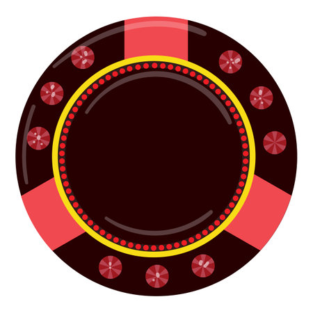 Cash chip icon cartoon vector. Vegas poker. Coin moneyのイラスト素材