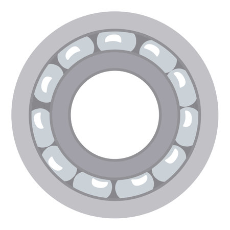 Bearing icon cartoon vector. Car spare. Service tuningのイラスト素材