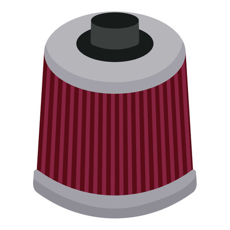 Car filter icon cartoon vector. Auto spare. Service tuningのイラスト素材