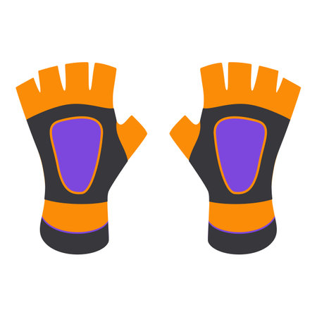 Cycling gloves icon cartoon vector. Sport equipment. Cycle exerciseのイラスト素材
