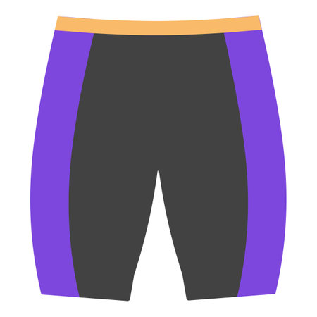 Shorts cycling equipment icon cartoon vector. Sport bike. Gear bicycleのイラスト素材
