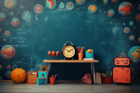 Best back to school banner. office tools. Generate AIの素材