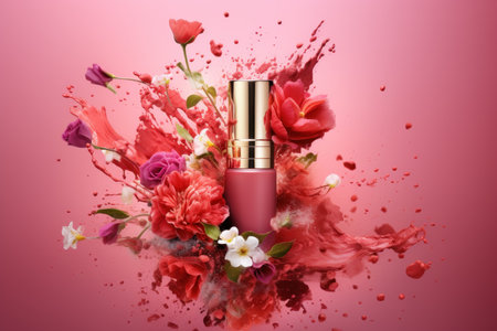 Elegant Cosmetic cream jar. Care skin woman. Generate AIの素材