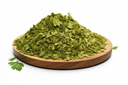 Concentrated Dried parsley. Natural organic ingredient. Generate AIの素材