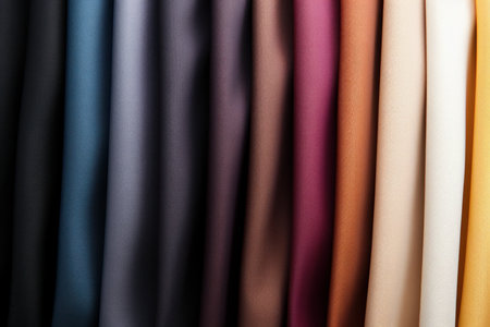 Luxurious Violet fabric texture. Satin decoration. Generate AIの素材