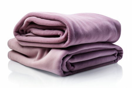 Cozy Soft folded blanket. Soft duvet. Generate AIの素材