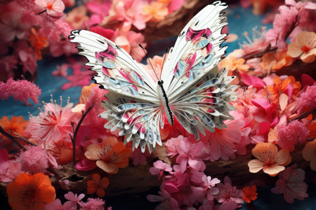 Aromatic Butterfly flower. Spring nature beauty. Generate Aiの素材