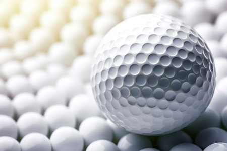 Smooth Golf ball. Play activity club. Generate AIの素材