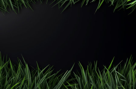 Flat Grass mockup background. Sunny day. Generate Ai