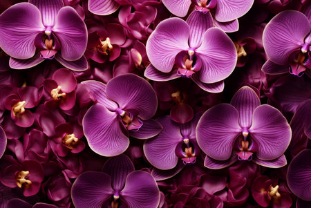 Vibrant Luxury orchid background. Luxury elegant. Generate AIの素材