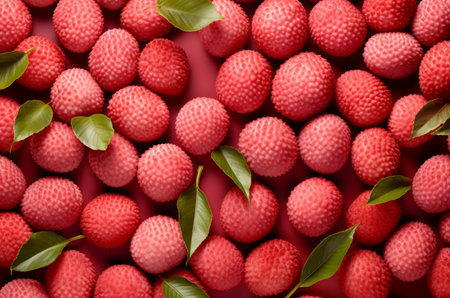 Lychees mockup background. seedberry. Generate AIの素材