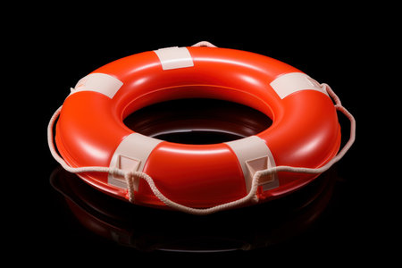 Essential Life buoy rescue ring. Ocean safety. Generate AIの素材