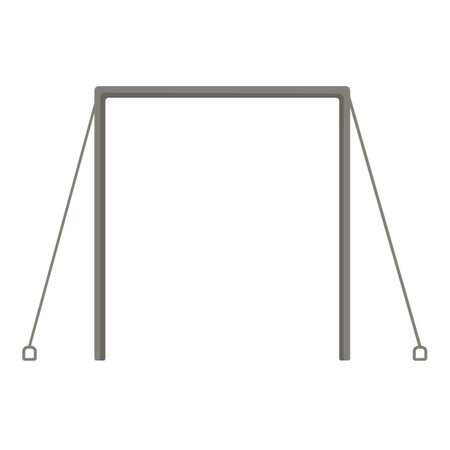 Horizontal bar icon cartoon vector. Rope pommel bench. Carpet sportのイラスト素材
