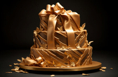 Creamy Pastel cake. Sweet icing candy. Generate Aiの素材