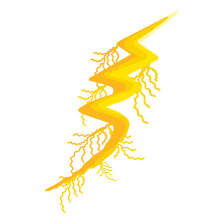 Charge power bolt icon cartoon vector. Flash speed. Arrow fast shapeのイラスト素材