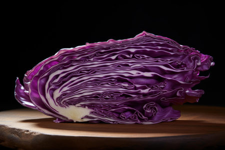 Chopped red cabbage slice diet. Leaves tasty. Generate Aiの素材