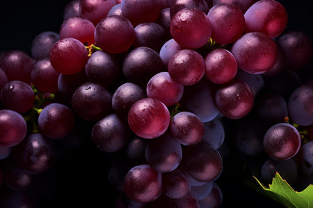 Red wine grapes. Vine grape. Generate Aiの素材