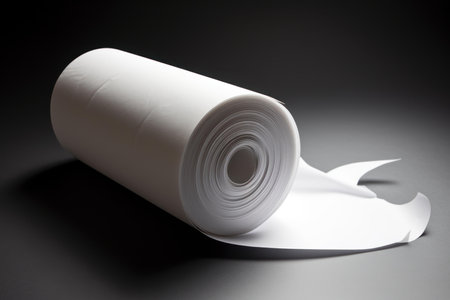 Roll white paper kitchen. Domestic home product. Generate Aiの素材