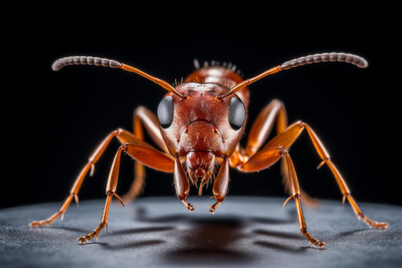 Small Red ant formica. Insect animal nature. Generate Aiの素材