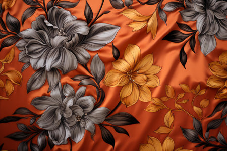 Elegant Silk textile colorful. Elegant soft material. Generate Aiの素材