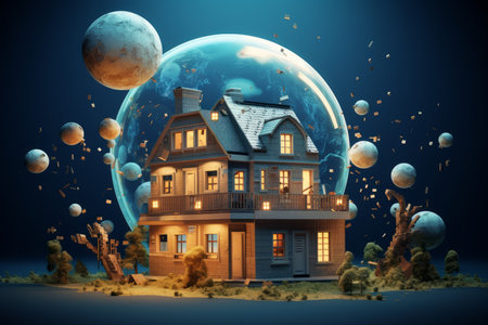 Secured Mortgage loan. Deal credit sale. Generate Aiの素材