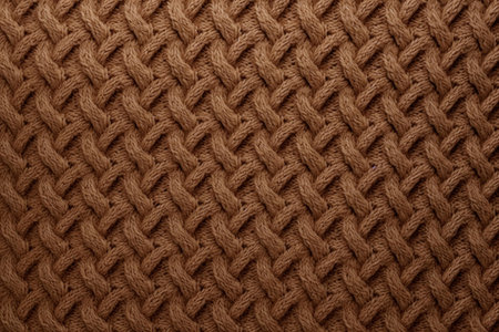 Textured Brown pattern sweater. Warm style. Generate Aiの素材