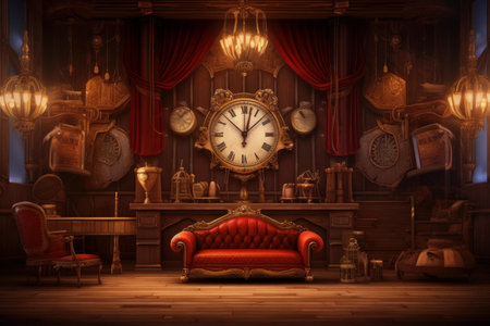 Atmospheric Saloon background. Wild wood american. Generate Aiの素材