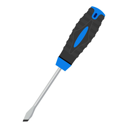 Implement tool handle icon cartoon vector. Fix turn screw. Worker plastic carpentryのイラスト素材