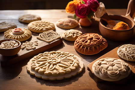 Creative Mexican pastry cooking. Homemade traditional bakery dessert recipe. Generate aiの素材