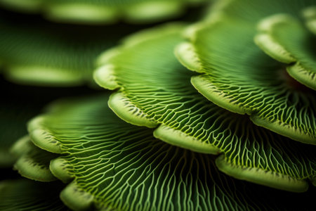 Intriguing Green pattern mushrooms. Mystic child. Generate Aiの素材