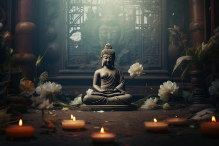 Enlightening Spiritual practices mockup. Love energy. Generate Aiの素材