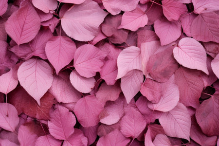Vibrant Texture map pink leaves. Summer fashion plant. Generate Aiの素材
