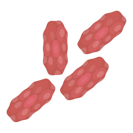 Handful of peanuts vector illustration on white background. Depicting a simple. Flat design cartoon of unshelled. Whole. Roasted. Salted. Unsalted peanuts. A healthy. Natural. And organic snack. Rawのイラスト素材