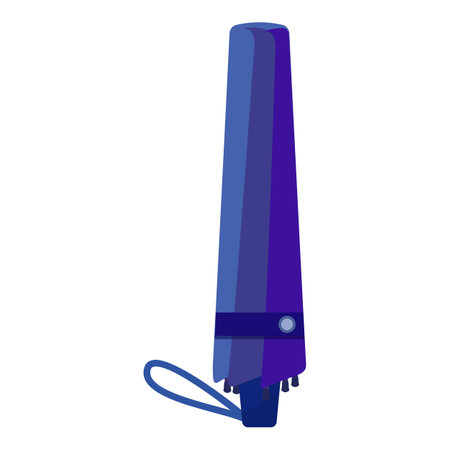 Simplistic vector graphic of a hair straightener in shades of blue with a minimalist designのイラスト素材