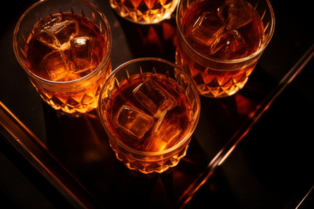 Festive Halloween spider drinks glass. Spooky food. Generate AIの素材