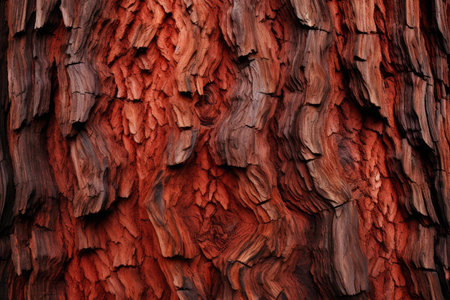Worn Redwood tree texture skin. Park plant. Generate AIの素材
