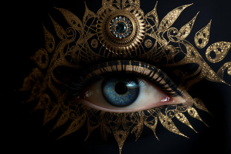 Spiritual Third vision eye. Power human mind. Generate Aiの素材