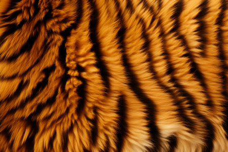 Captivating Tiger fur background. Leather hair. Generate Aiの素材