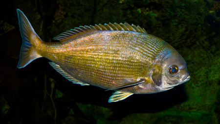 Photo Picture of a Tropical Fish Acanthurus acanthurus