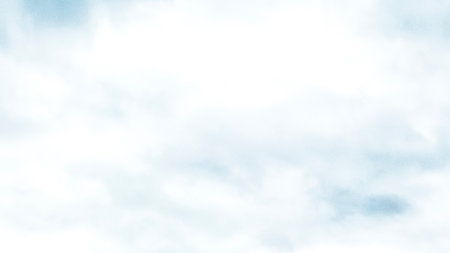 White clouds in the blue sky. 3D rendering illustration background.の写真素材