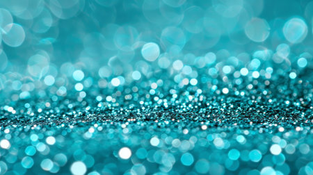 Minimalist green glitter background with shimmering particles and soft focus for elegant designsの素材