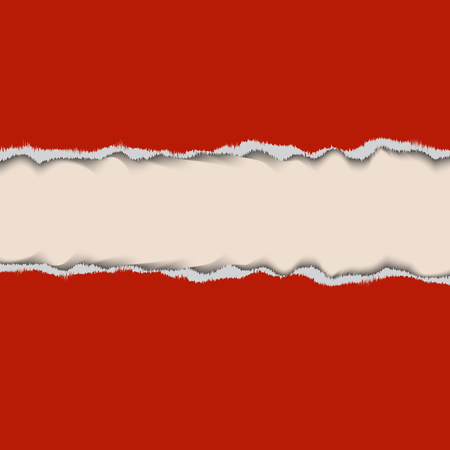 Design elements - multi colored torn paper background strips with space for text. Vectorのイラスト素材