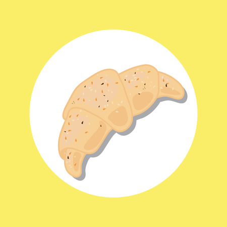 Vector illustration of croissant.のイラスト素材