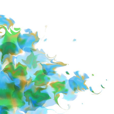 Watercolor background with marble effect cover, petal, smoke, steam. Colourful template. Blank place for your text and web design. Vector illustrationのイラスト素材