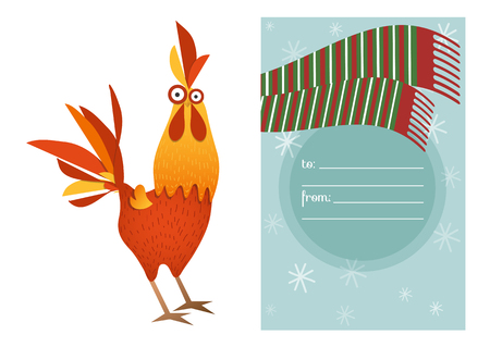 Holiday themed patterns. Merry Christmas greeting card, santa, deer, Xmas decoration, retro designs. Vector.のイラスト素材